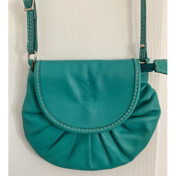 Authentic Italian Small Blue Cross Body Purse - Picture 1 of 3